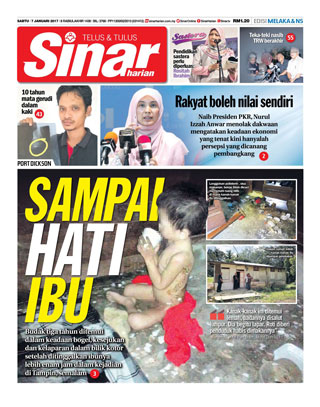 Sinar Harian Edisi Melaka/NS 07.12.17