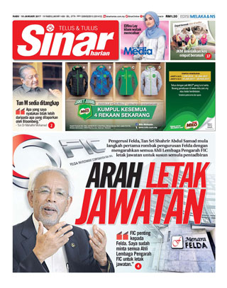 Sinar Harian Edisi Melaka/NS 18.01.17
