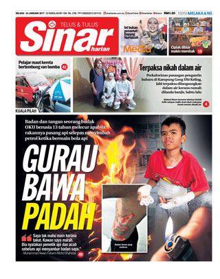Sinar Harian Edisi Melaka/NS 24.01.17