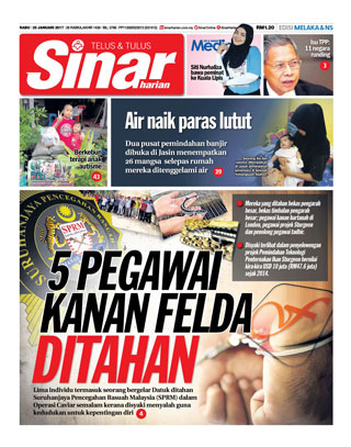 Sinar Harian Edisi Melaka/NS 25.01.17