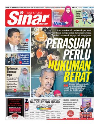Sinar Harian Edisi Melaka/NS 27.01.17