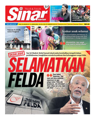 Sinar Harian Edisi Melaka/NS 29.01.17