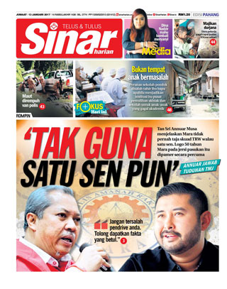 Sinar Harian Edisi Pahang 13.12.17