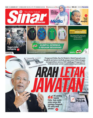 Sinar Harian Edisi Pahang 18.01.17