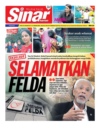 Sinar Harian Edisi Pahang 29.01.17