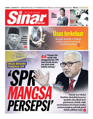 Sinar Harian Edisi Perak 12.12.17