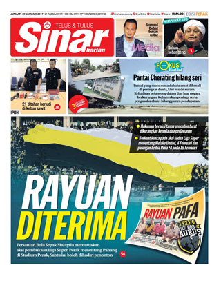 Sinar Harian Edisi Perak 20.01.17