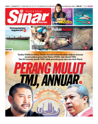 Sinar Harian Edisi Johor 13.12.17