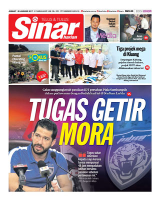 Sinar Harian Edisi Johor 20.01.17