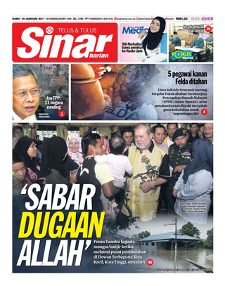Sinar Harian Edisi Johor 25.01.17