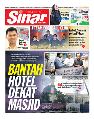 Sinar Harian Edisi Terengganu 19.01.17