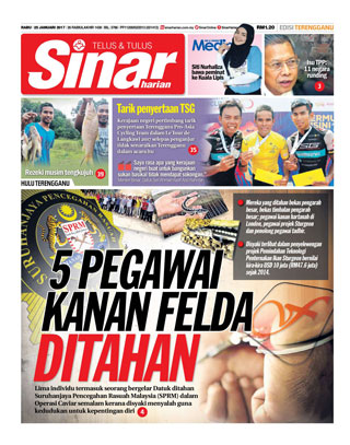 Sinar Harian Edisi Terengganu 25.01.17