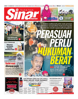 Sinar Harian Edisi Terengganu 27.01.17