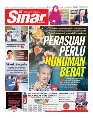 Sinar Harian Edisi Utara 27.01.17