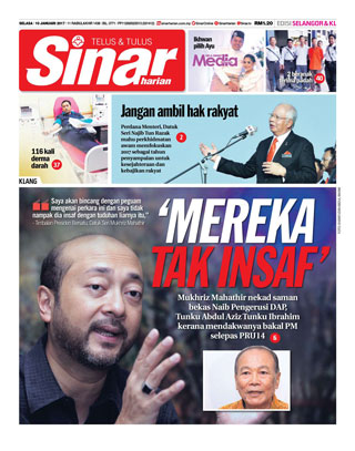 Sinar Harian Edisi Selangor/KL 10.12.17